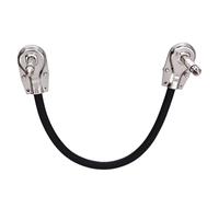 HDOYTXXM 2pcs Right Angled 1/4inch Guitar Patched Cable 11.8inch Length Connection Wire Line For Effects Pedals And Sound Devices