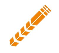 HDOYTXXM 3. Motorcycle Mudguard Reflective Decals Water-proof Warning Stickers Anti-Slip Scooter Stripes Motorbike Accessories Reflective Mudguard Stickers