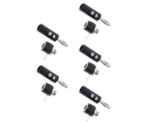 HDOYTXXM 4mm Male Female Banana Plug Connector with Screw Terminal for Electronics Testing Lab