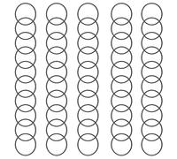 HDOYTXXM 50PCS Rubber Pulley Belt Flat Belts 1.2mm Thickness for Square Tape Machine, Tape Set