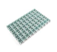 HDOYTXXM 50pcs Water Resistant Component Organizers Boxes Interlocked Design Boxes Customizable Storage Solution Lockable Modular Storage