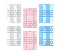 HDOYTXXM 6Pack Cage Floor Mats Breathable Grids Design Foot Mat for Small Pet Rabbits Hamsters Habitat Accessories Control Small Animal Mat