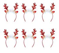HDOYTXXM 6Pcs Christmas Antlers Headbands Delicate Reindeer Antlers Headbands With Designs For Holiday Parties Charm Tree Decoration