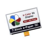 HDOYTXXM 7.3inch Enectronic Screen 800x480 Pixel LCD Panel 6-Color Advanced Communication Low Power Consumption Display