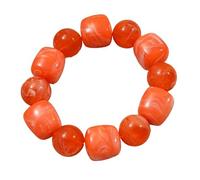 HDOYTXXM Artistic Sequined Bangle for Women Thin Polyacrylate Jewelry New Square and Round Beads Polyacrylate Sphere for Women Elegant Simple Stretch