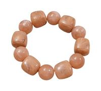 HDOYTXXM Artistic Sequined Bangle for Women Thin Polyacrylate Jewelry New Square and Round Beads Polyacrylate Sphere for Women Elegant Simple Stretch