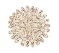 HDOYTXXM Beautiful Grass Weave Panel Unique Hangings Rattan Plate Wall Decorations Straw Rattan Round Basket Decorations Grass Weaving