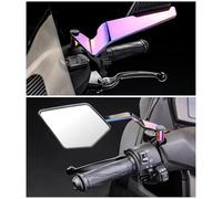 HDOYTXXM Broad View Motorcycle Side Glass Shock Absorbing Structure Easy Installation Riders Upgrade Bike Side View Glass Handlebar Installation Riders Upgrade Mounting