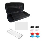 HDOYTXXM Comprehensive Console Care Package Organizers Case Toughened Glass Protector Enhances Joystick Caps Collection for NSW2 Carrying Case