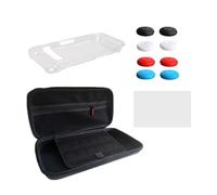 HDOYTXXM Comprehensive Console Care Package Organizers Case Toughened Glass Protector Enhances Joystick Caps Collection for NSW2 Carrying Case