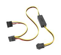 HDOYTXXM Computer Mainboard Hard Drive Power Cord CPU 4pin To Power Adapter 1 To 1/2/3/4 Expansion Splitter Cable Fast Data Transfer Speed