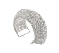 HDOYTXXM Contemporary Square Woven Bangle Adjustable Wrist Jewelry With Metallic Shines Metal Geometry Wristband Accessory Adjustable Open Ended Iron Bangle