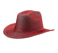 HDOYTXXM Cowgirls Hats With Built In Hat Strap For Proms Banquets Party Shimmering Cowgirls Hats For Adult Teen Taking Photo