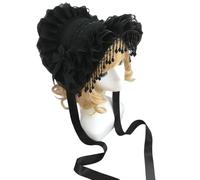 HDOYTXXM Dark Punk Widows Styles Skull Cap Polyester Costume Accessories for Unhindered Fashion Expression in Creative Scenarios Party Caps