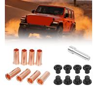 HDOYTXXM Duty Door Hinge Nut Replacement Set Including Removal Tool for Long Lasting in Off Roading Driving Conditions Enhancing Screws Off Roading High Strength Aluminum Iron Easy Maintenance