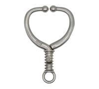 HDOYTXXM Easyly Install Cow Nose Clamps Featuring Spring for Quick Setups on Livestock Carbon Steel for Reliability Cattle Control Device