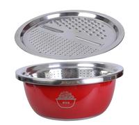 HDOYTXXM Efficient Kitchen Tool Stainless Steel Basin with Multipurpose Design Shredding and Chopping Bowl for Various Tasks Shredding and Chopping Bowl