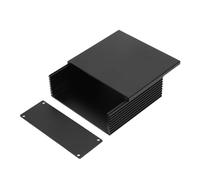 HDOYTXXM Electronic Project Electronic Box Enclosure Aluminum Case Black Aluminum Box Printed Circuit Board Instrument Box Wiring Box