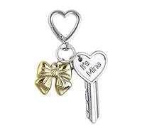 HDOYTXXM Elegant Heart Star Keychain Strawberry Bag Pendant Alloy Keyring Elegant for Her On Special Occasion