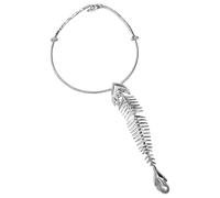 HDOYTXXM Fishbone Chain Necklace Featuring a Sturdy Alloy Construction for a Stylish Look Party Bold Accessory Jewelry