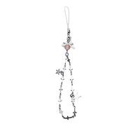 HDOYTXXM Girl Heart Five-Pointed Star Bear Bowknot Crossed Keychain Sweet Car Bag Accessory Phone Shell Alloy Pendant Phone Pendant Charm