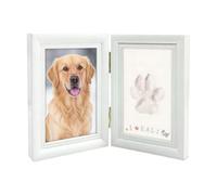 HDOYTXXM Handcrafted Animal Paw Marks Frame with Decorative Charms for Honoring Your Companion Pet Memory Clay Set