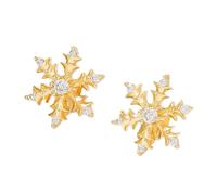 HDOYTXXM Headphone Clip Accessory Electroplated Copper Alloy Construction Sport Proof Secure Crystal Design Long Last Snowflake Earphone Clip