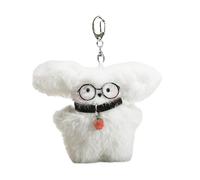HDOYTXXM Lovely Fluff Stuffed Keychain Handmade Plush Dog Keyring Soft Cartoon Animal Backpack Pendant Versatile Bag Accessory Moms