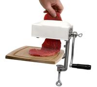 HDOYTXXM Manual Meat Tenderizer Tool Cast Iron Ergonomic Design Compact Handheld Cubing Machine for Beef Chicken Pork Kitchen Essential Professional Softener Tool