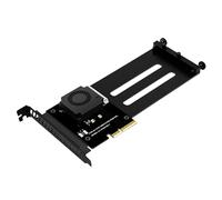 HDOYTXXM Modulars E1S Conversion Card for PCIe 5.0 Featuring Toolless Installation and Integrated Fan Cooling NVMe HDDs Compatibility NVMe Adapters