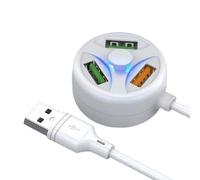 HDOYTXXM Multi Device USB Charging Hub With 3 Ports Multi Port USB Splitter USB Extender 118cm/46.46in Cable USB Charging Station