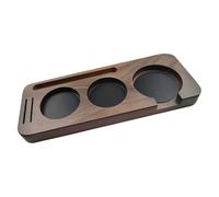 HDOYTXXM Natural Wood 51mm Coffee Tamper Organizers Feature Sturdy Base Coffee Tamper Storage Holders for Secure Placement Sturdy Base