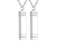 HDOYTXXM Of 2 Stainless Steel Cremation Necklace Openable Square Urn Pendant Memorial Jewelry Suitable for Loss Remembrance Memorial Keepsakes Necklace