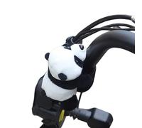 HDOYTXXM Panda Shaped Handlebars Decoration in Cotton Fabric, Suitable for Electric Motorcycles and Bicycles Handlebars Bear Decoration