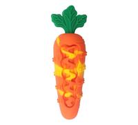 HDOYTXXM Participatory Creaky Dog Chew Toy Carrot Plan Teething Relief and Immune Elastomer Substance Not Deadly Dog Dolls for Large Breeds