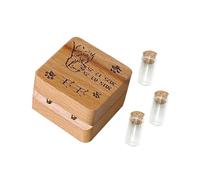 HDOYTXXM Pet Hair Memory Storage Box Safe Durability Wooden Component for Service Tributes Keepsakes Box