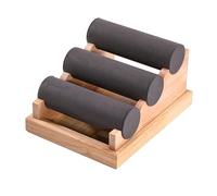 HDOYTXXM Practical Wood Display Stand Elegant Wood Jewelry Stand Holder with 3 Layers for Bracelets and Collections