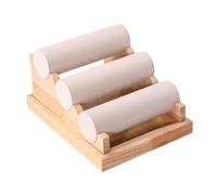 HDOYTXXM Practical Wood Display Stand Elegant Wood Jewelry Stand Holder with 3 Layers for Bracelets and Collections
