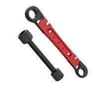 HDOYTXXM Professional-Grade Double Ended Plumbing Spanner with, Heavy-Duty Steel for Complex Pipe Systems Stoppers Wrench for Kitchen/Bathroom