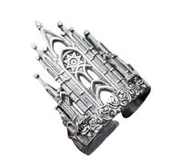 HDOYTXXM Retro Styles Crosses Cutout Rings Distinctive Hollow Suitable for the Fashion Forward Individuals Vintage Castles