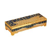 HDOYTXXM Retro Two Compartment Jewelry Alloy Decorative Storage Case for Earring Necklace Display and Travel Royal Jewelry Box
