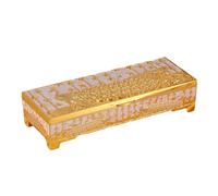 HDOYTXXM Retro Two Compartment Jewelry Alloy Decorative Storage Case for Earring Necklace Display and Travel Royal Jewelry Box