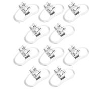 HDOYTXXM Set of 10 Secure Earring Backs Studs Locking Clutch Secure Locking Backing Earring Plugs Suitable for Earrings Jewelry