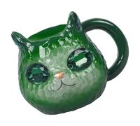 HDOYTXXM Shimmering Mineral Texture Cats Mugs Handcrafted Resin Geode Design Unique Artistic Coffee Lover Home Decors Glittering Cats Face Cup