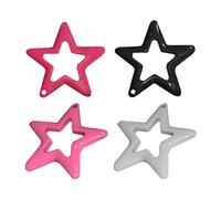HDOYTXXM Star Bead Frames Hollow Star Charm for Necklace Earring Jewelry Making Sweet Cool Loose Beads Women Girl Unique Sweet Pentagrams Bead Five-Pointed Star