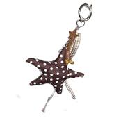 HDOYTXXM Star Patterned Fabric Necklace Long Layering Jewelry Soft Materials Polkas Dot Charm for Styles Enthusiasts Long Chain