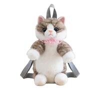 HDOYTXXM Stuffed Animals Backpack Realistic Stuffed Cats Plush Daypack Realistic Shaped Bag for Various Occasion Plush Backpack