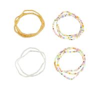 HDOYTXXM Stylish Handmade Multicolor Glass Bead Accessory with Faux Crystal Factors for Everyday Wear