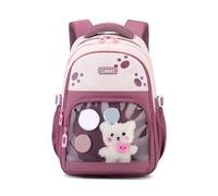 HDOYTXXM Transparent Backpack Oxford Fabric School Bag with Comfortable Shoulder Straps for Teenagers Books and Stationery Oxford Book Bag for Students