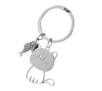 HDOYTXXM Unique Cats Ornament Artistic Key Accessory Bag Charm Stainless Steel Texture Great for Distinctive Home Or Holiday Use